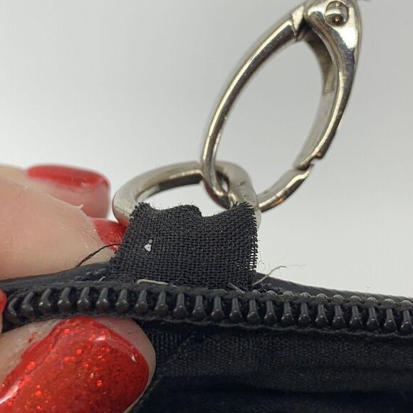 Kenneth Cole Reaction Black Small Crossbody Handbag Purse Vegan Leather Bag - Picture 8 of 9